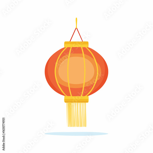  lampion flat isolated