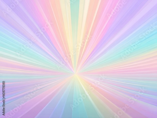 Abstract pastel radial burst