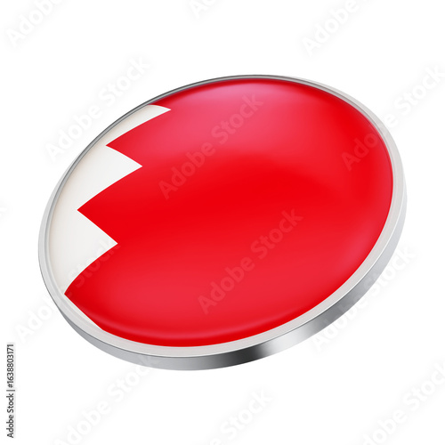 Free Download red button with a flag Bahrein - GFXLoad