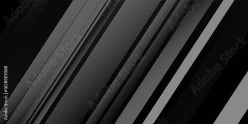 Simple abstract black background with rectangle lines. Black abstract geometric background. Modern shape concept.  Dark abstract geometric background illustration