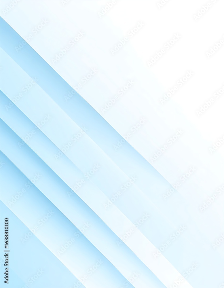 Obraz premium Abstract light blue diagonal lines fade to white background