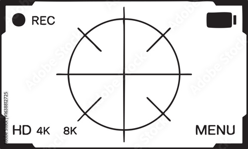 Digital video record screen overlay with playback controls recording indicator and status information for media playback applications