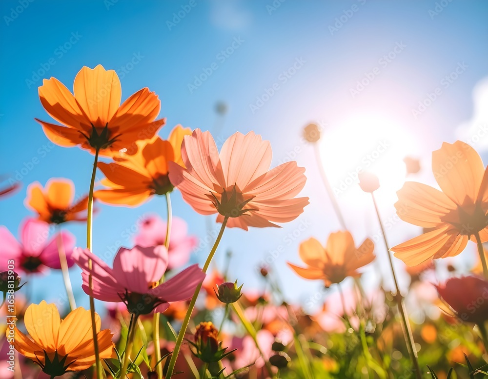 Obraz premium flowers and sky