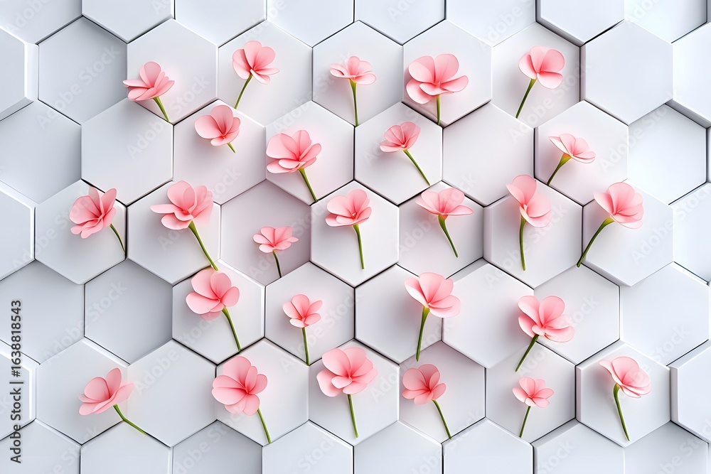 abstract background with hexagons abstract background with hexagons