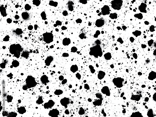 Abstract black and white splatter pattern (1)