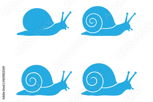 Snail Silhouettes eps file 10