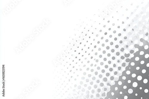 Abstract grayscale halftone background