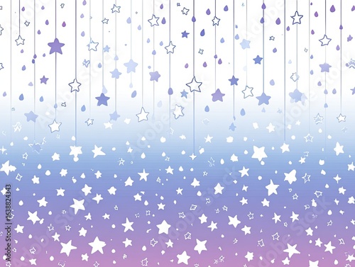 Stars, dripping, pastel, gradient, background, pattern,  decor