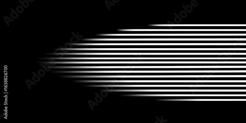 Abstract monochrome graphic with diagonal lines