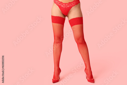 Beautiful woman wearing und...