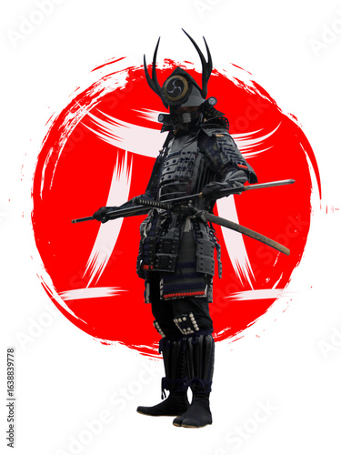vector illustration of a red soldier