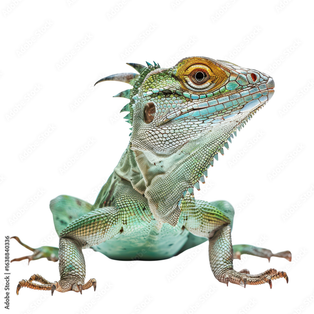 Fototapeta premium Colorful Lizard with Unique Scales and Interesting Features