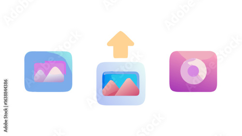 Upload images and photos to cloud storage or social media platforms for sharing and backup purposes