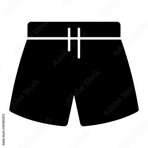 Black athletic shorts with drawstring athletic wear