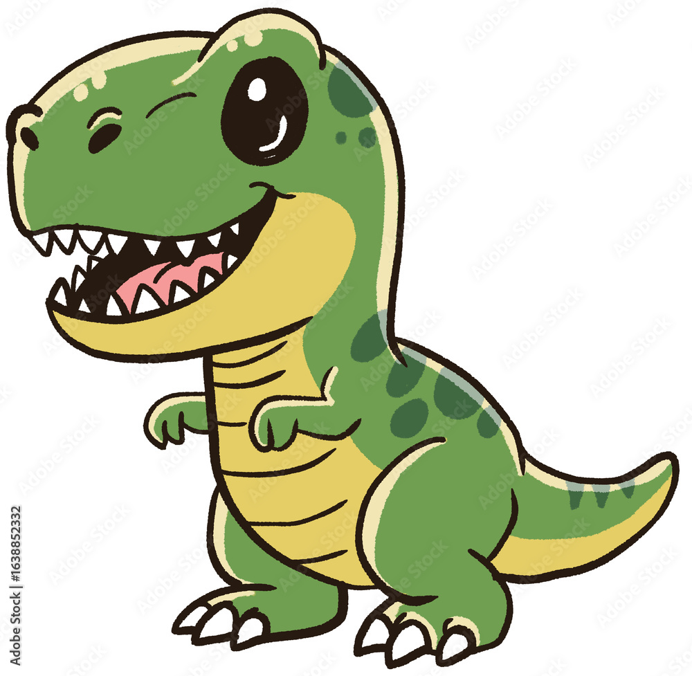 Fototapeta premium Adorable Baby Dinosaurs Collection