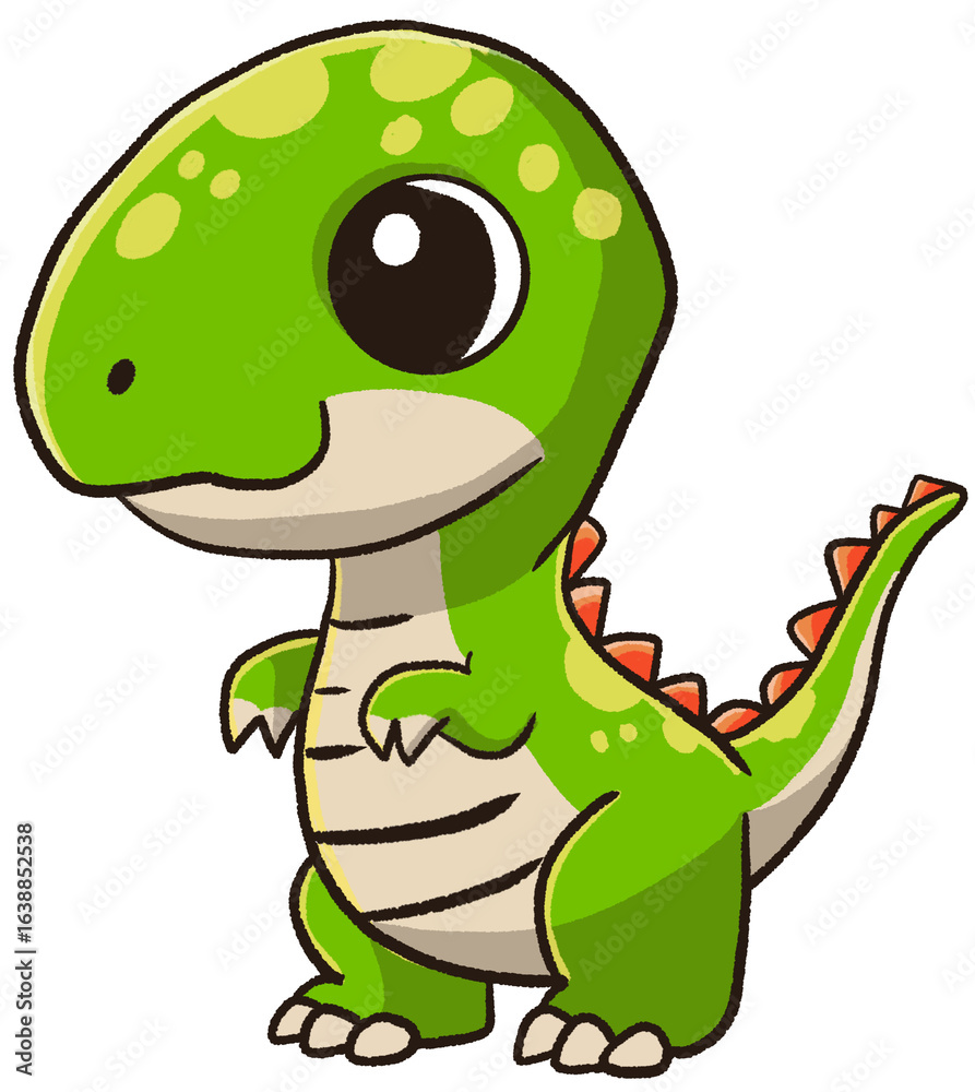 Fototapeta premium Adorable Baby Dinosaurs Collection