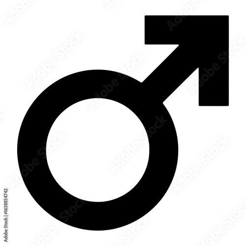 Male symbol black icon gender symbol masculinity