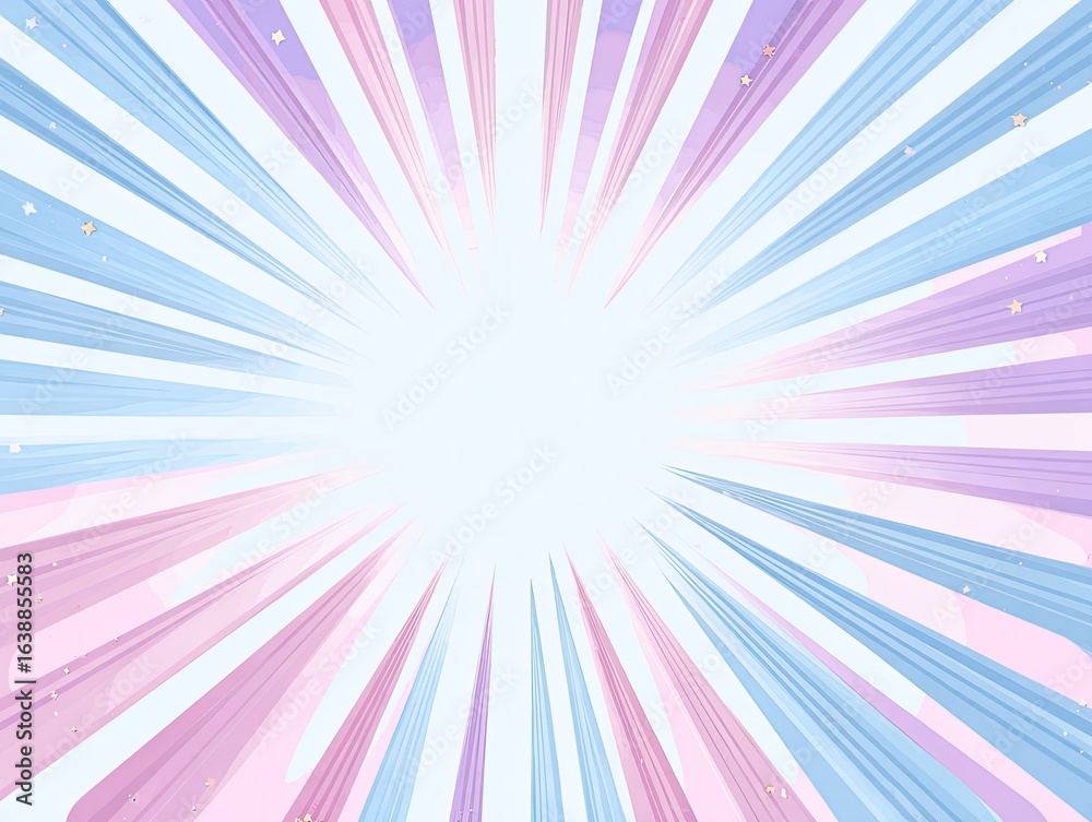 Fototapeta premium Pastel radial burst background
