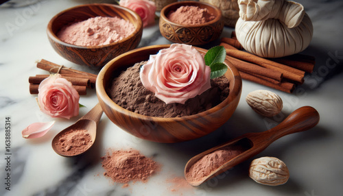 Multani Mitti Ayurvedic Face Pack with Rose Water and Sandalwood