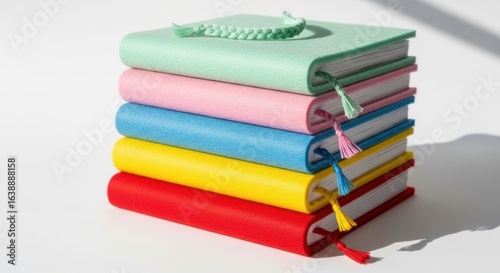 Wallpaper Mural Calculator on stacked books Torontodigital.ca