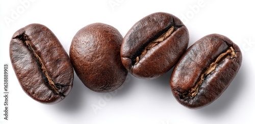 Wallpaper Mural Roasted coffee beans arranged Torontodigital.ca