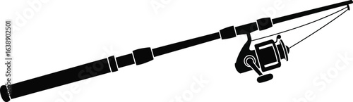 Fishing rod with reel is a popular sport and recreation activity, suitable for catching fish in rivers, lakes, seas and oceans