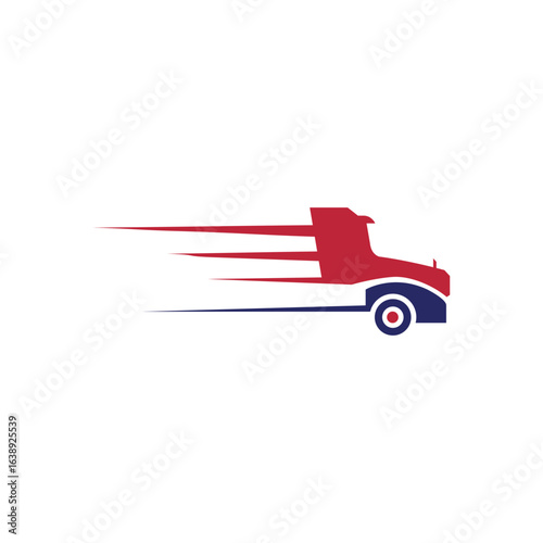 logistics trucking transportation logo design creative concept for transport company