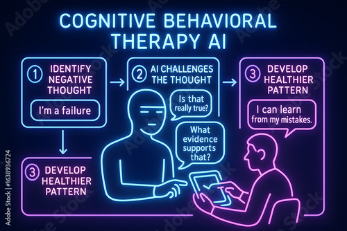 AI-Guided Cognitive Behavioral Therapy Exercises for Mental Wellness Applications