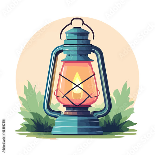 Vintage Lantern Illustration