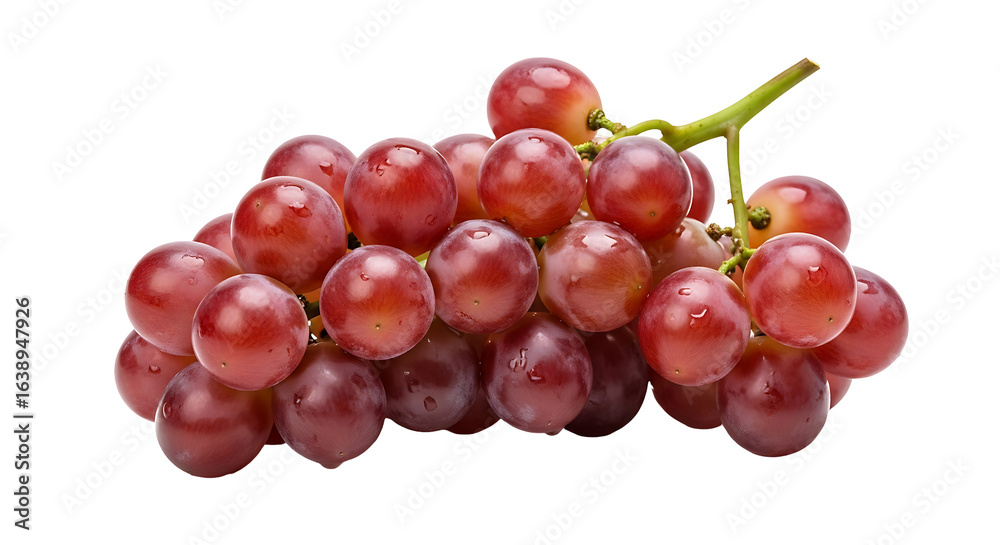 Fototapeta premium Fresh Red Grapes Isolated Still.