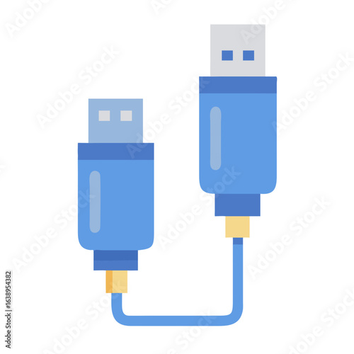  Icon of Data Cable for Information Transfer