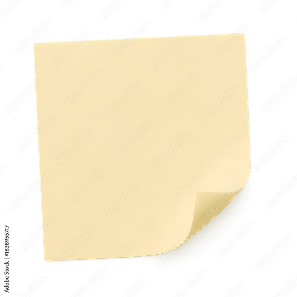 Fototapeta premium Dynamic transparent background sticky note action in a creative workspace environment