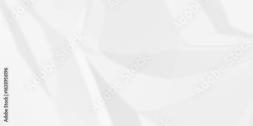 Crumpled paper Blank white crumpled and creased paper poster.	