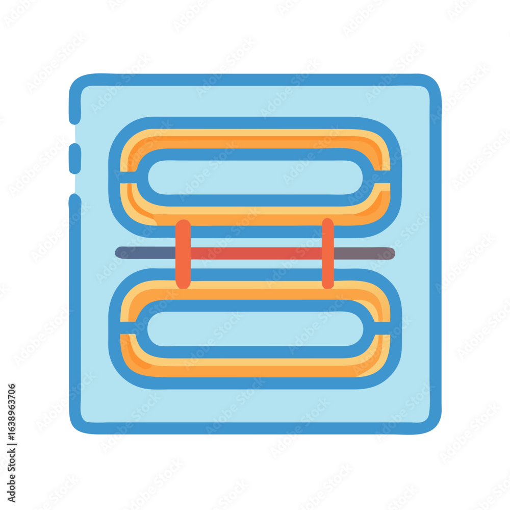 Innovative Floor Heating System Vector Icon Innovative Floor Heating System Vector Icon