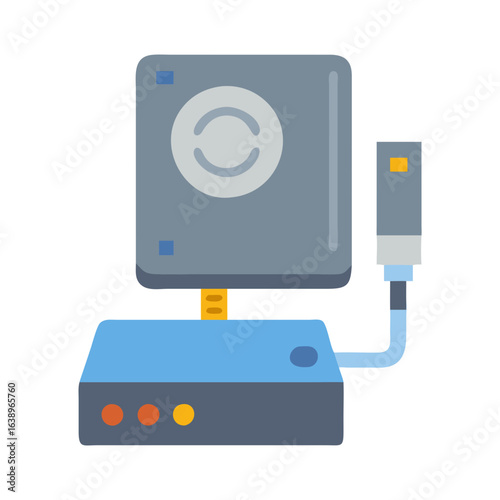  Compact Hard Drive Docking Station Icon for Portability