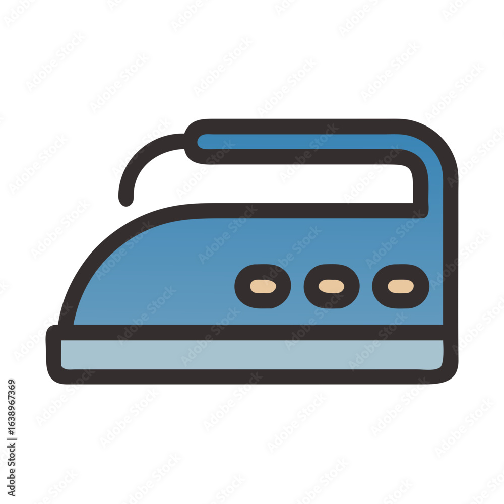 Obraz premium Efficient Electric Iron Box for Pressing Clothes