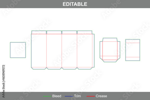 Custom dimensions tall bottle rigid box dieline featuring professional folding design with accurate die line, box dieline structure, and premium dieline packaging