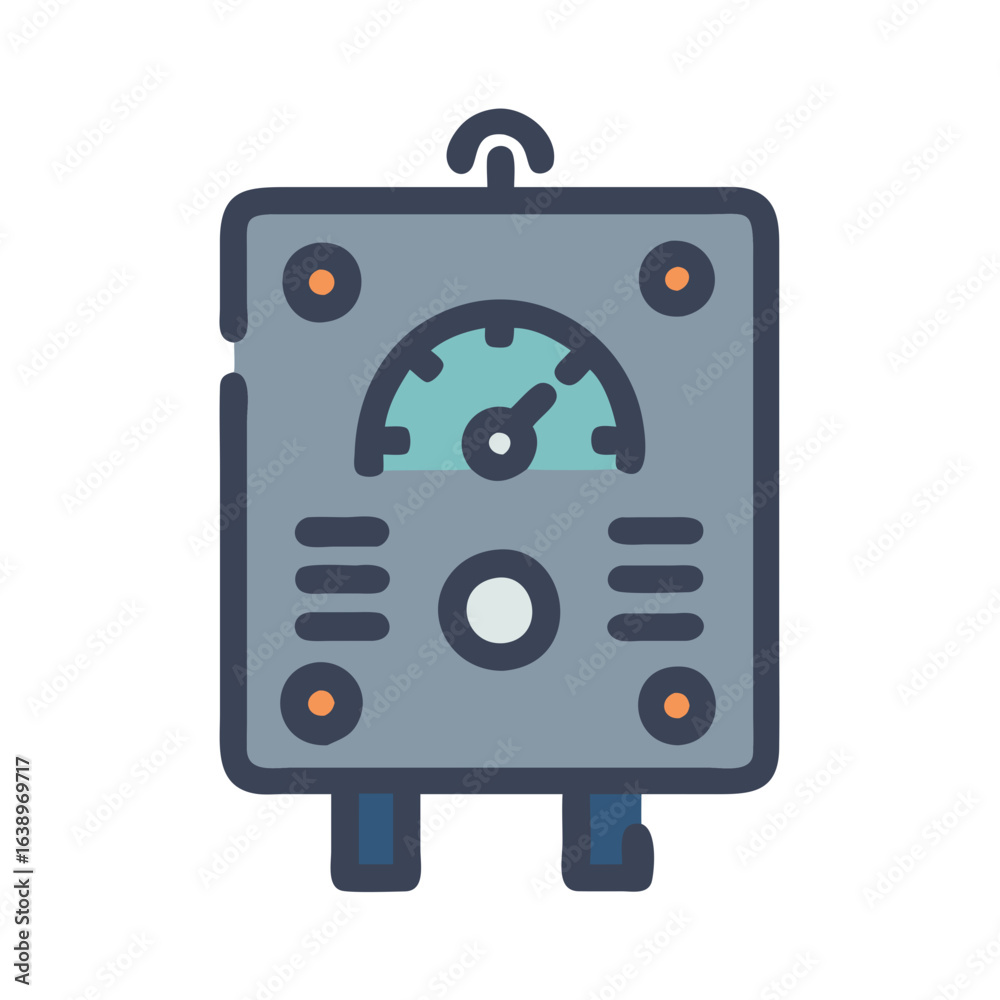 Fototapeta premium Creative Motor Speed Controller Design Icon