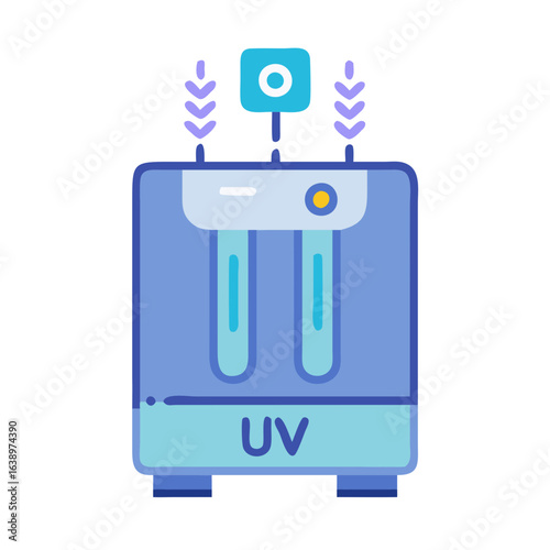  UV Water Purifier Icon for Safety
