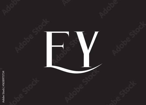 EY letter logo and initial logo design