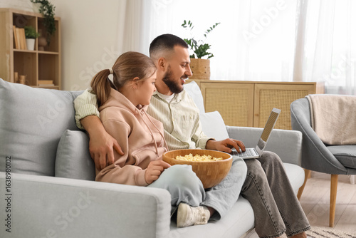 Happy father with his daugh...