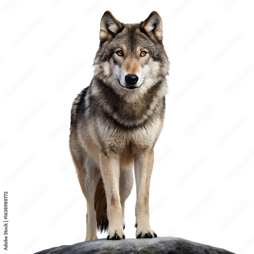 Fototapeta premium wolf isolated on white background