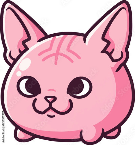 Cute Sphynx Cat - Hairless Mochi Kitty