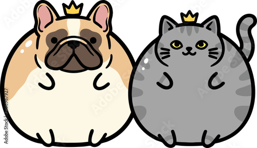 Frenchie and British Shorthair Kings - Royal Pets