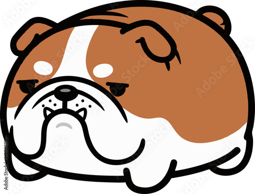 Grumpy Bulldog Chubby Mochi Dog