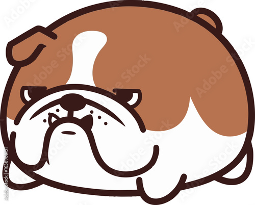 Grumpy Bulldog Chubby Mochi Dog