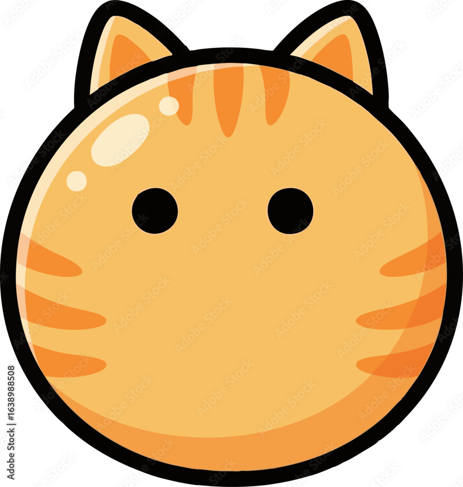 Fototapeta premium Planet Cat - A Perfectly Round Kitty