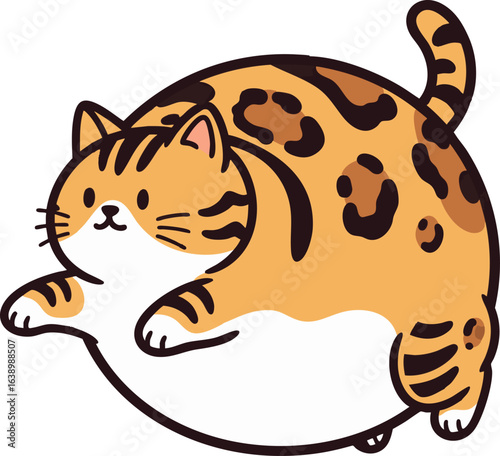 Playful Bengal Cat - Spotted Mochi Kitty