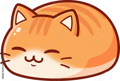 Purring Ginger Cat Loaf
