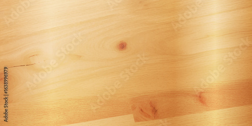 Soft Sunlight Fills the Natural Wooden Surface with a Warm, Golden Glow, Highlighting the Intricate Details of the Wood’s Grain and Adding Depth to Its Organic Texture
